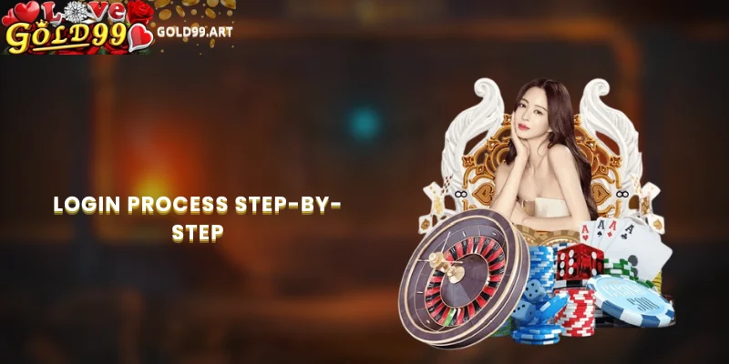 Login process step-by-step